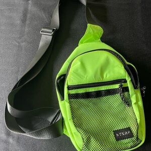 Stuhf Neon Green Sling/ Crossbody Bag
